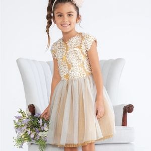 CHASING FIREFLIES SHIMMERY SOUTACHE CIRCLES DRESS